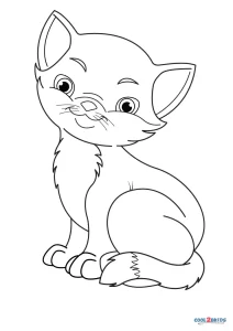 newborn kittens coloring pages