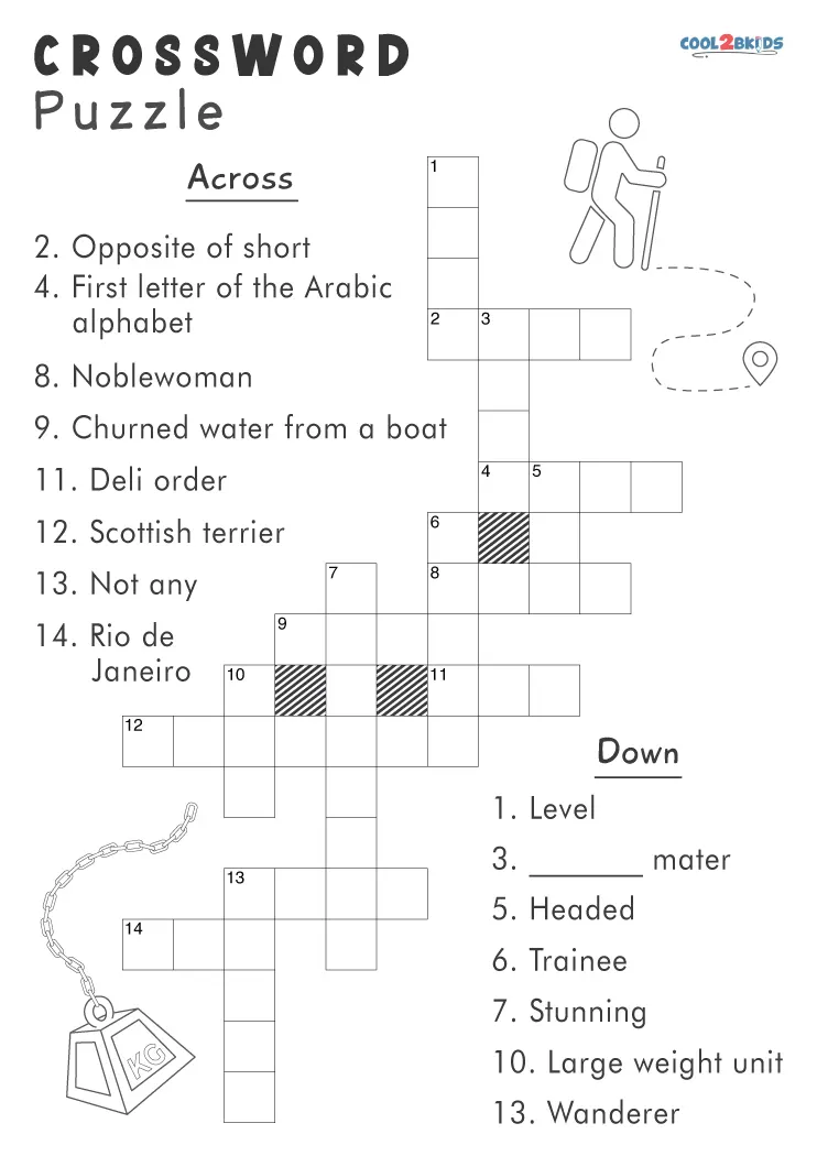 Free Printable Large Print Crossword Puzzles For Seniors