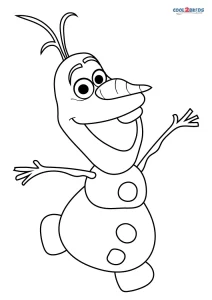 Free Printable Olaf Coloring Pages for Kids