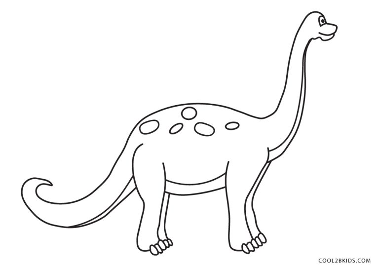 Free Printable Brontosaurus Coloring Pages For Kids