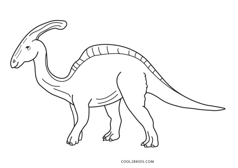 Free Printable Parasaurolophus Coloring Pages For Kids