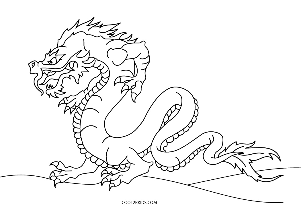 Free Printable Chinese Dragon Coloring Pages For Kids