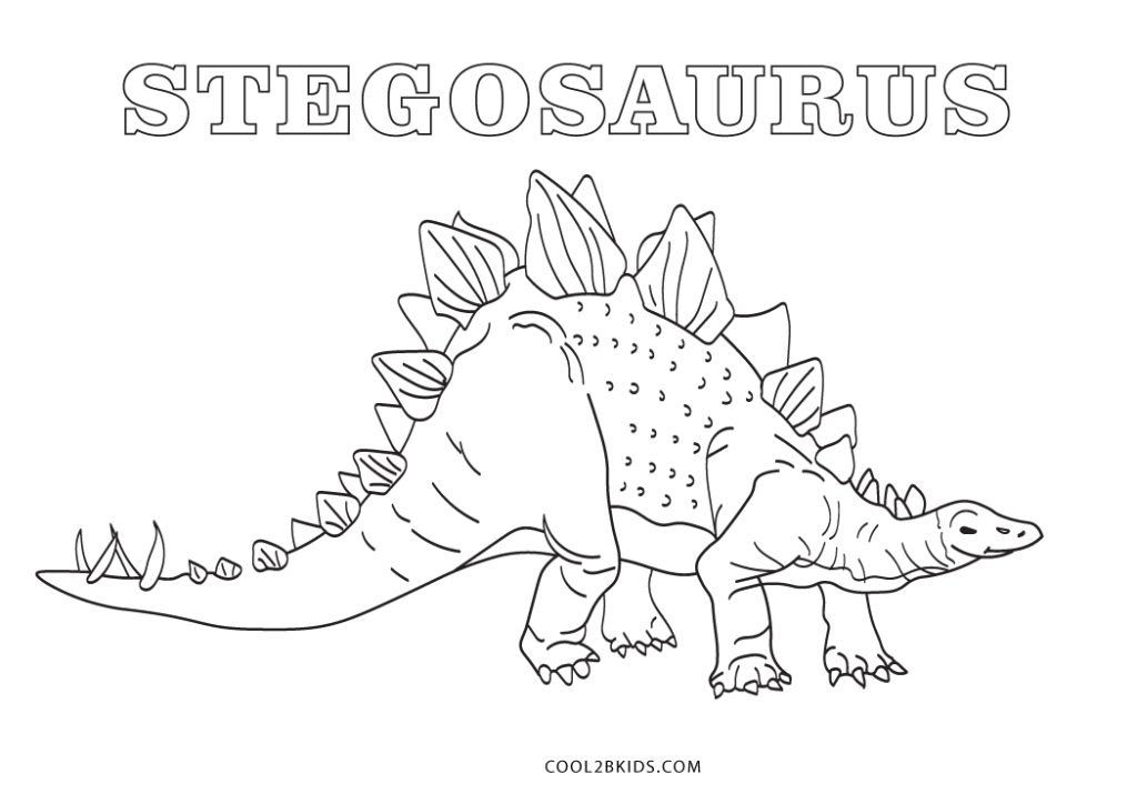 Free Printable Stegosaurus Coloring Pages For Kids